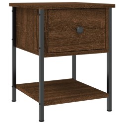 vidaXL Nachttisch Braun Eichen-Optik 34x35,5x45 cm Holzwerkstoff