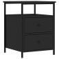 vidaXL Nachttisch Schwarz 44x45x60 cm Holzwerkstoff vidaXL Nachttisch Schwarz 44x45x60 cm Holzwerkstoff