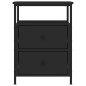 vidaXL Nachttisch Schwarz 44x45x60 cm Holzwerkstoff vidaXL Nachttisch Schwarz 44x45x60 cm Holzwerkstoff