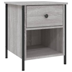 vidaXL Nachttisch Grau Sonoma-Eiche 40x42x50 cm Holzwerkstoff