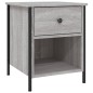 vidaXL Nachttisch Grau Sonoma-Eiche 40x42x50 cm Holzwerkstoff