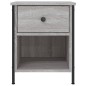 vidaXL Nachttisch Grau Sonoma-Eiche 40x42x50 cm Holzwerkstoff