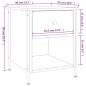 vidaXL Nachttisch Grau Sonoma-Eiche 40x42x50 cm Holzwerkstoff