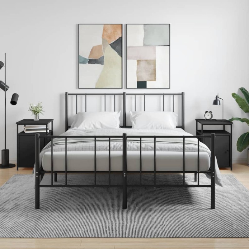 vidaXL Nachttische 2 Stk. Schwarz 40x42x60 cm Holzwerkstoff vidaXL Nachttische 2 Stk. Schwarz 40x42x60 cm Holzwerkstoff