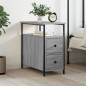 vidaXL Nachttisch Grau Sonoma-Eiche 30x60x60 cm Holzwerkstoff vidaXL Nachttisch Grau Sonoma-Eiche 30x60x60 cm Holzwerkstoff
