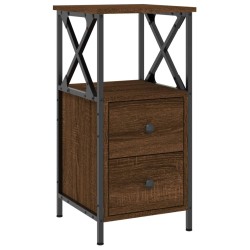 vidaXL Nachttisch Braun Eichen-Optik 34x35,5x70 cm Holzwerkstoff