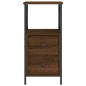 vidaXL Nachttisch Braun Eichen-Optik 34x35,5x70 cm Holzwerkstoff vidaXL Nachttisch Braun Eichen-Optik 34x35,5x70 cm Holzwerkstoff