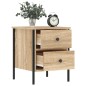 vidaXL Nachttisch Sonoma-Eiche 40x42x50 cm Holzwerkstoff vidaXL Nachttisch Sonoma-Eiche 40x42x50 cm Holzwerkstoff
