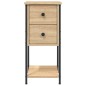 vidaXL Nachttisch Sonoma-Eiche 32x42x70 cm Holzwerkstoff vidaXL Nachttisch Sonoma-Eiche 32x42x70 cm Holzwerkstoff