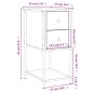vidaXL Nachttisch Sonoma-Eiche 32x42x70 cm Holzwerkstoff vidaXL Nachttisch Sonoma-Eiche 32x42x70 cm Holzwerkstoff