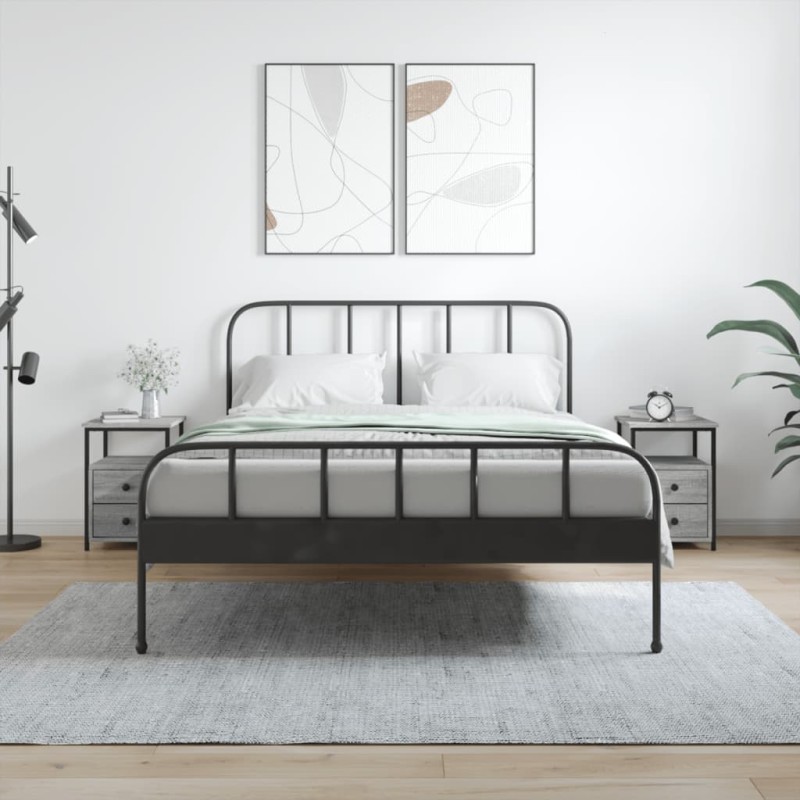 vidaXL Nachttische 2 Stk. Grau Sonoma 34x35,5x50 cm Holzwerkstoff vidaXL Nachttische 2 Stk. Grau Sonoma 34x35,5x50 cm Holzwerkstoff