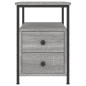 vidaXL Nachttische 2 Stk. Grau Sonoma 34x35,5x50 cm Holzwerkstoff vidaXL Nachttische 2 Stk. Grau Sonoma 34x35,5x50 cm Holzwerkstoff