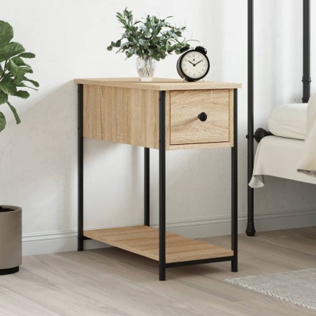 vidaXL Nachttisch Sonoma-Eiche 30x60x60 cm Holzwerkstoff
