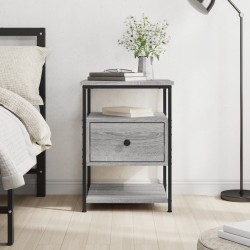 vidaXL Nachttisch Grau Sonoma-Eiche 40x42x56 cm Holzwerkstoff