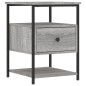 vidaXL Nachttisch Grau Sonoma-Eiche 40x42x56 cm Holzwerkstoff