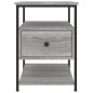 vidaXL Nachttisch Grau Sonoma-Eiche 40x42x56 cm Holzwerkstoff