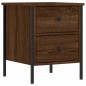 vidaXL Nachttisch Braun Eichen-Optik 40x42x50 cm Holzwerkstoff vidaXL Nachttisch Braun Eichen-Optik 40x42x50 cm Holzwerkstoff
