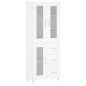 Highboard Weiß 69,5x34x180 cm Holzwerkstoff Highboard Weiß 69,5x34x180 cm Holzwerkstoff
