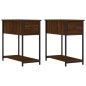 vidaXL Nachttische 2 Stk. Braun Eichen-Optik 30x60x60 cm Holzwerkstoff vidaXL Nachttische 2 Stk. Braun Eichen-Optik 30x60x60 cm Holzwerkstoff