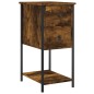 vidaXL Nachttisch Räuchereiche 32x42x70 cm Holzwerkstoff vidaXL Nachttisch Räuchereiche 32x42x70 cm Holzwerkstoff