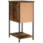 vidaXL Nachttisch Räuchereiche 32x42x70 cm Holzwerkstoff vidaXL Nachttisch Räuchereiche 32x42x70 cm Holzwerkstoff