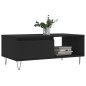 vidaXL Couchtisch Schwarz 90x50x36,5 cm Holzwerkstoff