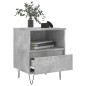 vidaXL Nachttisch Betongrau 40x35x50 cm Holzwerkstoff vidaXL Nachttisch Betongrau 40x35x50 cm Holzwerkstoff