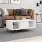 vidaXL Couchtisch Hochglanz-Weiß 90x50x36,5 cm Holzwerkstoff vidaXL Couchtisch Hochglanz-Weiß 90x50x36,5 cm Holzwerkstoff