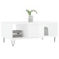 vidaXL Couchtisch Hochglanz-Weiß 90x50x36,5 cm Holzwerkstoff vidaXL Couchtisch Hochglanz-Weiß 90x50x36,5 cm Holzwerkstoff
