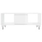 vidaXL Couchtisch Hochglanz-Weiß 90x50x36,5 cm Holzwerkstoff vidaXL Couchtisch Hochglanz-Weiß 90x50x36,5 cm Holzwerkstoff