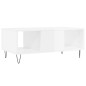 vidaXL Couchtisch Hochglanz-Weiß 90x50x36,5 cm Holzwerkstoff vidaXL Couchtisch Hochglanz-Weiß 90x50x36,5 cm Holzwerkstoff