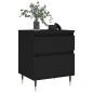 vidaXL Nachttisch Schwarz 40x35x50 cm Holzwerkstoff