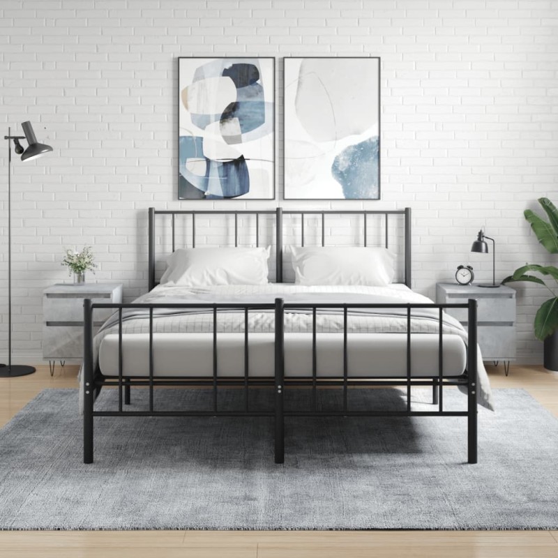 vidaXL Nachttische 2 Stk. Betongrau 40x35x50 cm Holzwerkstoff vidaXL Nachttische 2 Stk. Betongrau 40x35x50 cm Holzwerkstoff