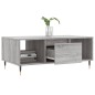 vidaXL Couchtisch Grau Sonoma 90x50x36,5 cm Holzwerkstoff vidaXL Couchtisch Grau Sonoma 90x50x36,5 cm Holzwerkstoff