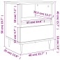 vidaXL Nachttisch Räuchereiche 40x35x50 cm Holzwerkstoff vidaXL Nachttisch Räuchereiche 40x35x50 cm Holzwerkstoff