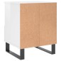 vidaXL Nachttisch Hochglanz-Weiß 40x35x50 cm Holzwerkstoff vidaXL Nachttisch Hochglanz-Weiß 40x35x50 cm Holzwerkstoff