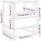 vidaXL Nachttisch Hochglanz-Weiß 40x35x50 cm Holzwerkstoff vidaXL Nachttisch Hochglanz-Weiß 40x35x50 cm Holzwerkstoff
