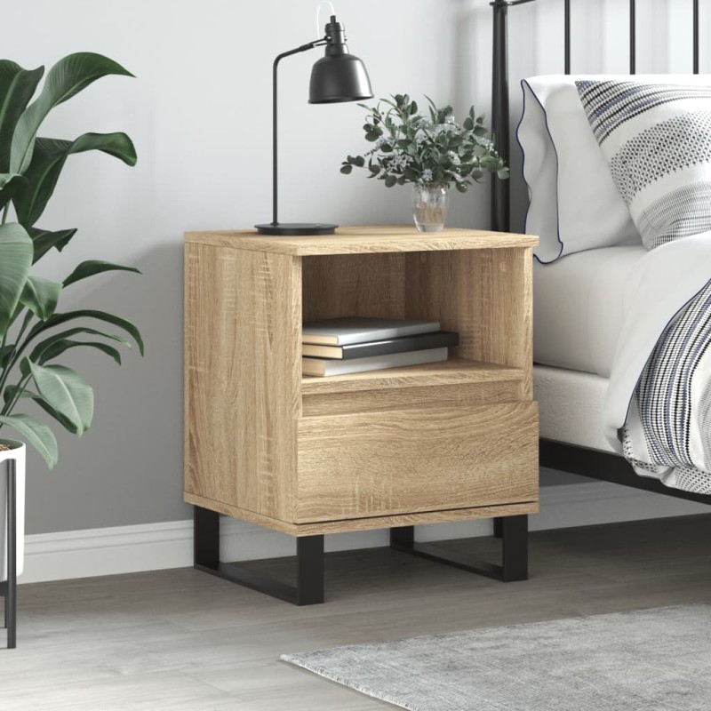 vidaXL Nachttisch Sonoma-Eiche 40x35x50 cm Holzwerkstoff vidaXL Nachttisch Sonoma-Eiche 40x35x50 cm Holzwerkstoff