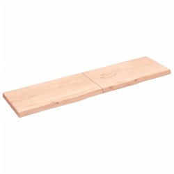 Waschtischplatte 200x50x6 cm Massivholz Unbehandelt