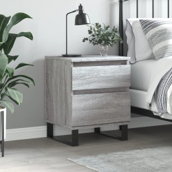 vidaXL Nachttisch Grau Sonoma 40x35x50 cm Holzwerkstoff