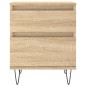 vidaXL Nachttische 2 Stk. Sonoma-Eiche 40x35x50 cm Holzwerkstoff vidaXL Nachttische 2 Stk. Sonoma-Eiche 40x35x50 cm Holzwerkstoff