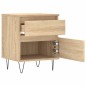 vidaXL Nachttische 2 Stk. Sonoma-Eiche 40x35x50 cm Holzwerkstoff vidaXL Nachttische 2 Stk. Sonoma-Eiche 40x35x50 cm Holzwerkstoff