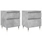 vidaXL Nachttische 2 Stk. Betongrau 40x35x50 cm Holzwerkstoff vidaXL Nachttische 2 Stk. Betongrau 40x35x50 cm Holzwerkstoff