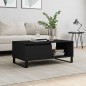 vidaXL Couchtisch Schwarz 90x50x36,5 cm Holzwerkstoff vidaXL Couchtisch Schwarz 90x50x36,5 cm Holzwerkstoff