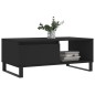 vidaXL Couchtisch Schwarz 90x50x36,5 cm Holzwerkstoff vidaXL Couchtisch Schwarz 90x50x36,5 cm Holzwerkstoff