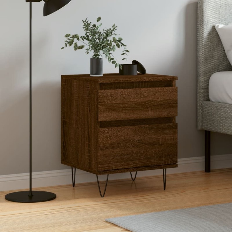 vidaXL Nachttisch Braun Eichen-Optik 40x35x50 cm Holzwerkstoff vidaXL Nachttisch Braun Eichen-Optik 40x35x50 cm Holzwerkstoff