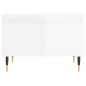 vidaXL Couchtisch Hochglanz-Weiß 50x46x35 cm Holzwerkstoff vidaXL Couchtisch Hochglanz-Weiß 50x46x35 cm Holzwerkstoff