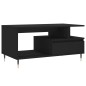 vidaXL Couchtisch Schwarz 90x49x45 cm Holzwerkstoff vidaXL Couchtisch Schwarz 90x49x45 cm Holzwerkstoff