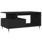 vidaXL Couchtisch Schwarz 90x49x45 cm Holzwerkstoff vidaXL Couchtisch Schwarz 90x49x45 cm Holzwerkstoff