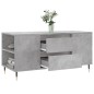 vidaXL Couchtisch Betongrau 102x44,5x50 cm Holzwerkstoff vidaXL Couchtisch Betongrau 102x44,5x50 cm Holzwerkstoff